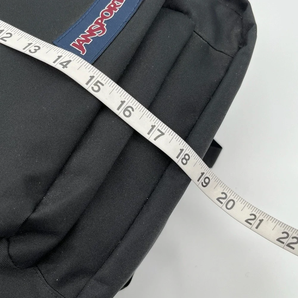 Jansport Main Campus Black Backpack Unisex Laptop School Bag Travel Utility